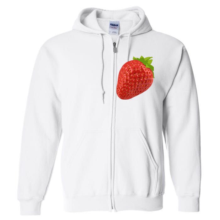 Giant Strawberry Full Zip Hoodie