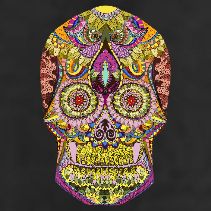 Giant Sugar Floral Sugar Skull Cool Comfort Performance Bucket Hat