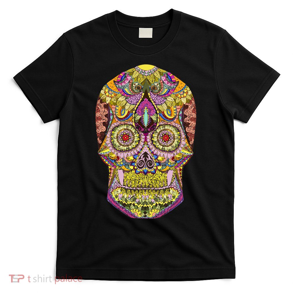 Giant Sugar Floral Sugar Skull T-Shirt