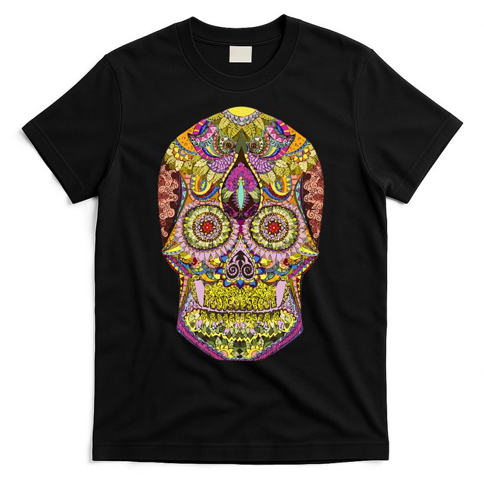 Giant Sugar Floral Sugar Skull T-Shirt