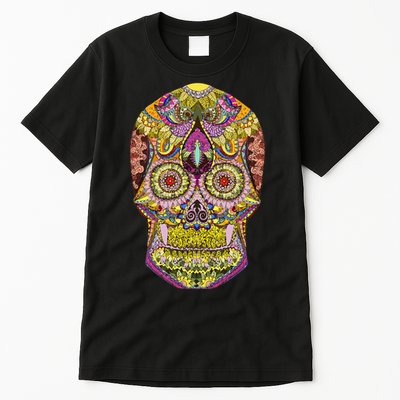 Giant Sugar Floral Sugar Skull Tall T-Shirt