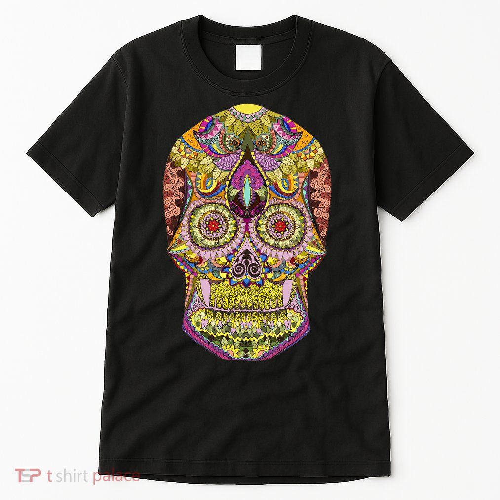 Giant Sugar Floral Sugar Skull Tall T-Shirt