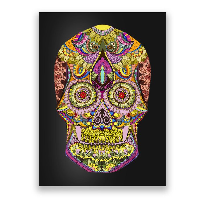 Giant Sugar Floral Sugar Skull Poster