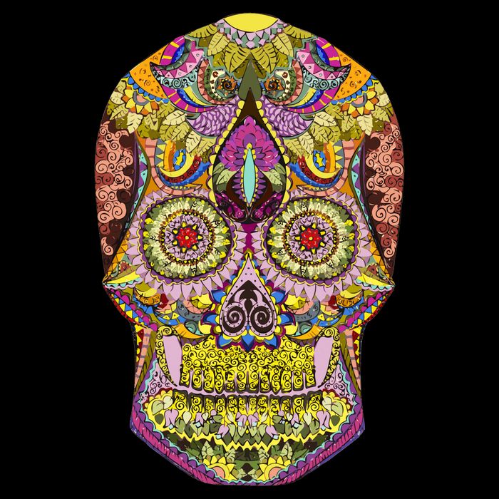 Giant Sugar Floral Sugar Skull Poster