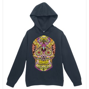 Giant Sugar Floral Sugar Skull Urban Pullover Hoodie