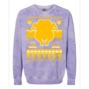 Giant Trukey Ugly Thanksgiving Colorblast Crewneck Sweatshirt