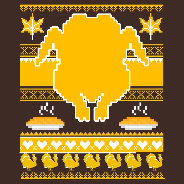 Giant Trukey Ugly Thanksgiving Cooling Performance Crew T-Shirt