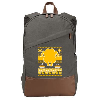 Giant Trukey Ugly Thanksgiving Cotton Canvas Backpack