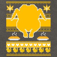 Giant Trukey Ugly Thanksgiving Cotton Canvas Backpack