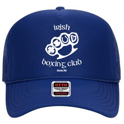 Great Irish Boxing Club Boston Fighting Pub St Patrick Great Gift High Crown Mesh Back Trucker Hat