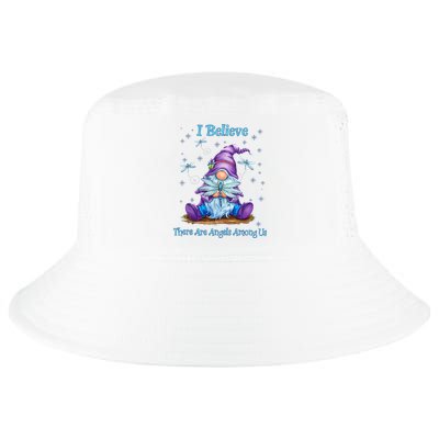 Gnome I Believe There Are Angels Among Us Dragonfly Cool Comfort Performance Bucket Hat