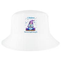 Gnome I Believe There Are Angels Among Us Dragonfly Cool Comfort Performance Bucket Hat