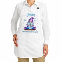 Gnome I Believe There Are Angels Among Us Dragonfly Apron