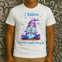 Gnome I Believe There Are Angels Among Us Dragonfly T-Shirt