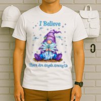 Gnome I Believe There Are Angels Among Us Dragonfly T-Shirt