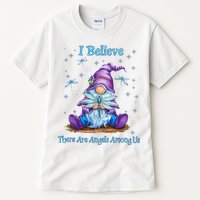 Gnome I Believe There Are Angels Among Us Dragonfly Tall T-Shirt