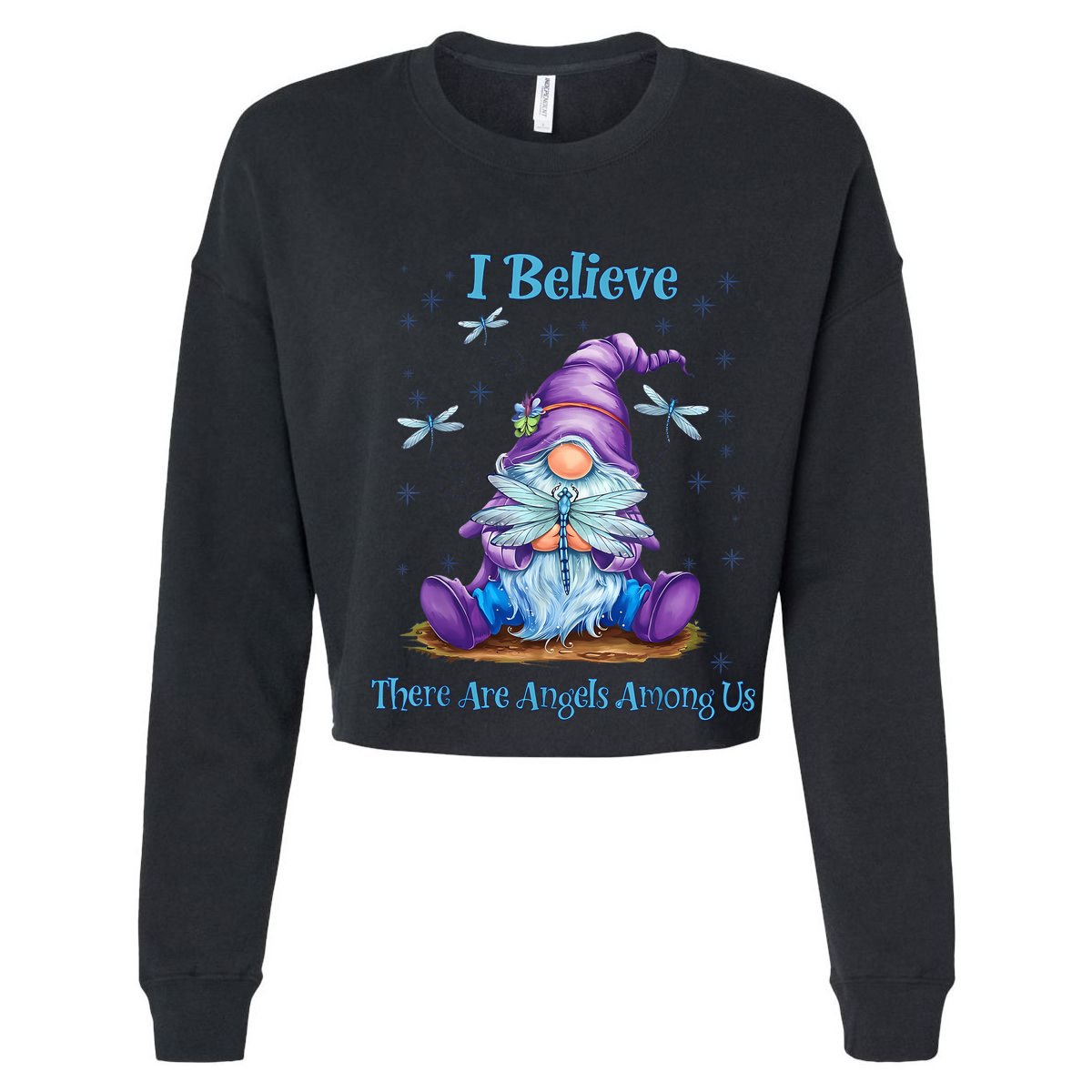 Gnome I Believe There Are Angels Among Us Dragonfly Tall T-Shirt