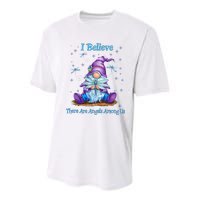 Gnome I Believe There Are Angels Among Us Dragonfly Youth Performance Sprint T-Shirt