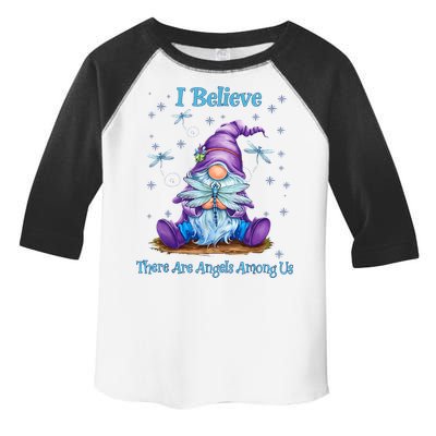 Gnome I Believe There Are Angels Among Us Dragonfly Toddler Fine Jersey T-Shirt