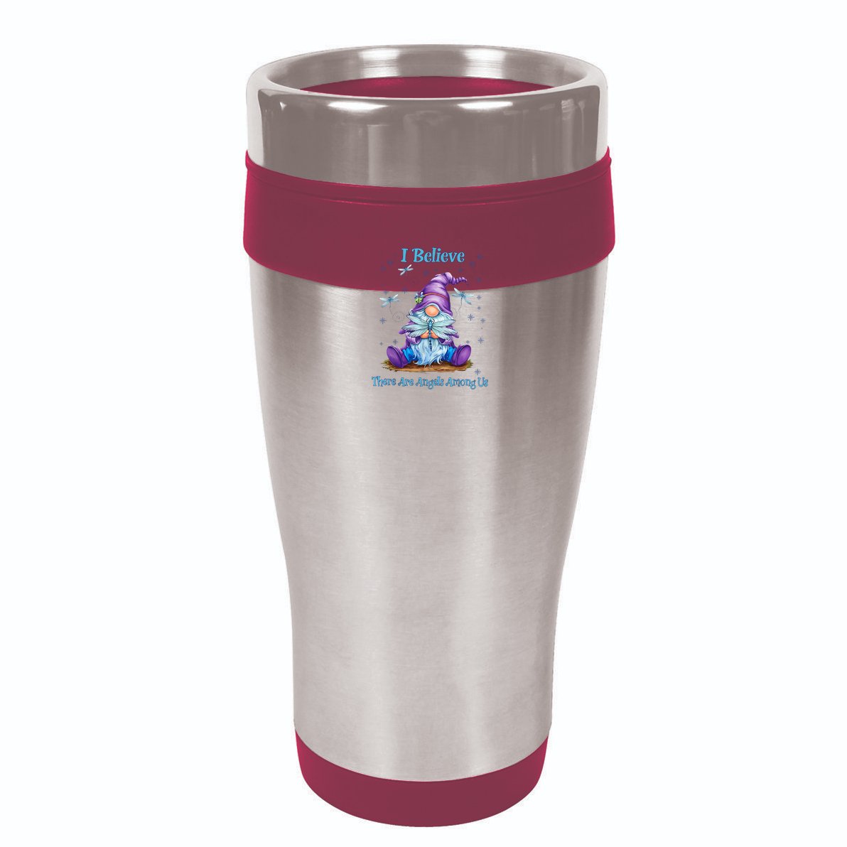 Gnome I Believe There Are Angels Among Us Dragonfly Visor