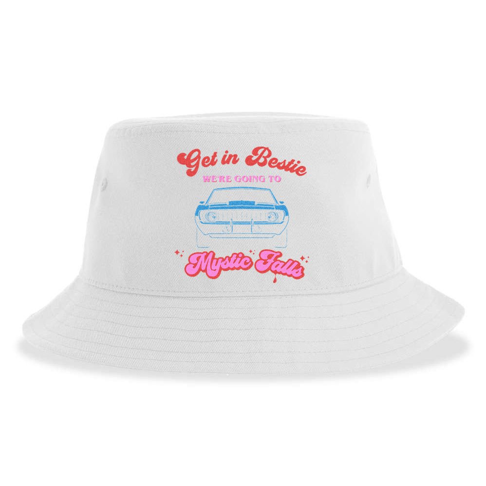 Get In Bestie Were Going To Mystic Falls Virginia Vervain Sustainable Bucket Hat