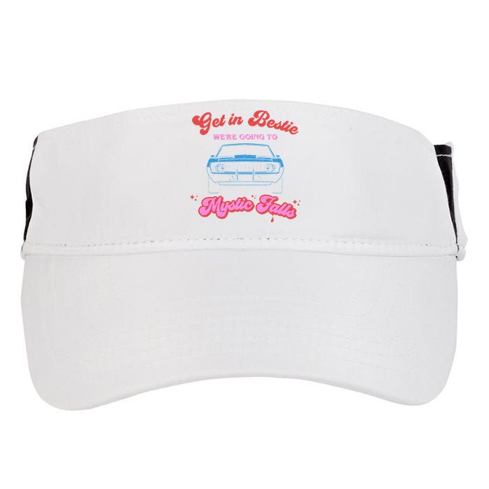 Get In Bestie Were Going To Mystic Falls Virginia Vervain Adult Drive Performance Visor