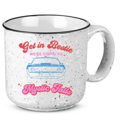 Get In Bestie Were Going To Mystic Falls Virginia Vervain 15oz Campfire Ceramic Mug