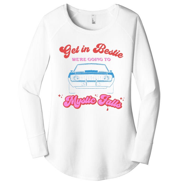 Get In Bestie Were Going To Mystic Falls Virginia Vervain Women's Perfect Tri Tunic Long Sleeve Shirt