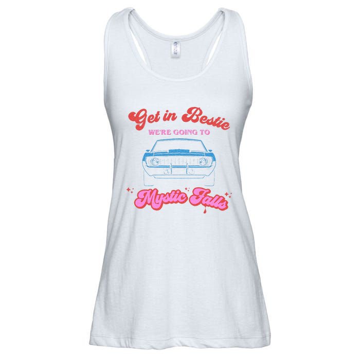 Get In Bestie Were Going To Mystic Falls Virginia Vervain Ladies Essential Flowy Tank