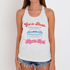 Get In Bestie Were Going To Mystic Falls Virginia Vervain Women's Knotted Racerback Tank