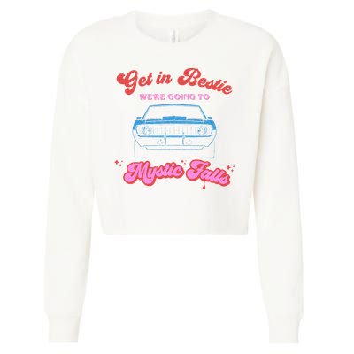 Get In Bestie Were Going To Mystic Falls Virginia Vervain Cropped Pullover Crew