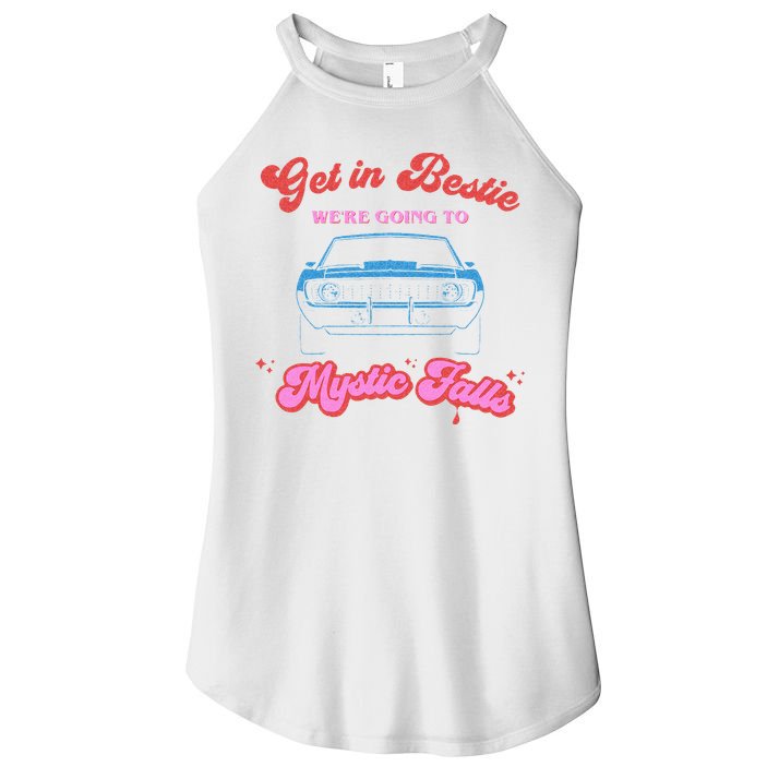 Get In Bestie Were Going To Mystic Falls Virginia Vervain Women's Perfect Tri Rocker Tank
