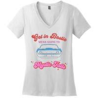 Get In Bestie Were Going To Mystic Falls Virginia Vervain Women's V-Neck T-Shirt