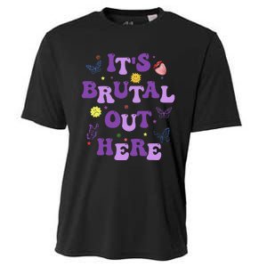 God ItS Brutal Out Here Music Lover Fun Cooling Performance Crew T-Shirt