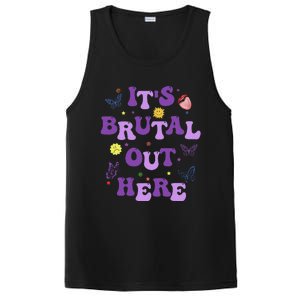 God ItS Brutal Out Here Music Lover Fun PosiCharge Competitor Tank