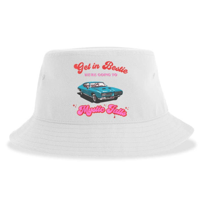 Get In Bestie WeRe Going To Mystic Falls Virginia Vervain Sustainable Bucket Hat