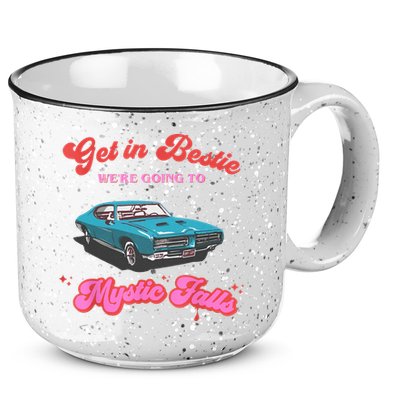 Get In Bestie WeRe Going To Mystic Falls Virginia Vervain 15oz Campfire Ceramic Mug