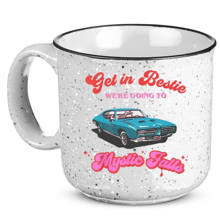 Get In Bestie WeRe Going To Mystic Falls Virginia Vervain 15oz Campfire Ceramic Mug