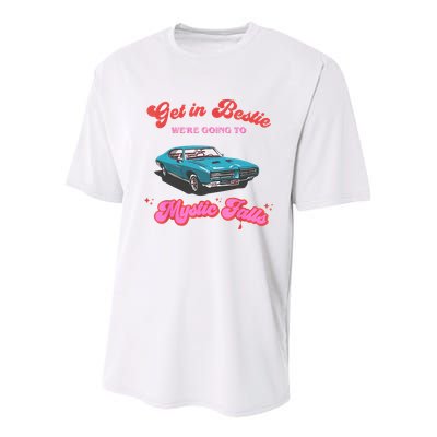 Get In Bestie WeRe Going To Mystic Falls Virginia Vervain Youth Performance Sprint T-Shirt