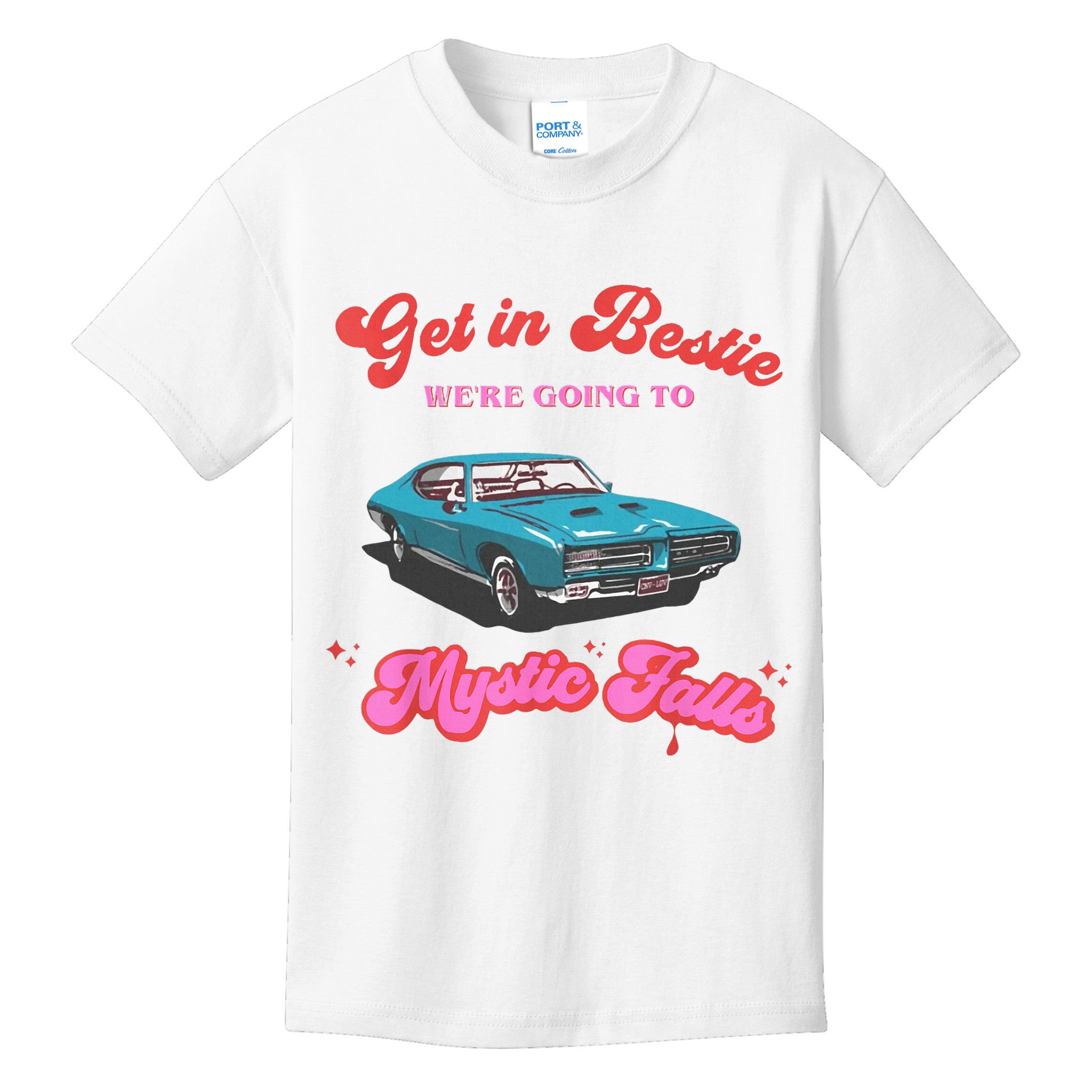 Get In Bestie WeRe Going To Mystic Falls Virginia Vervain Kids T-Shirt