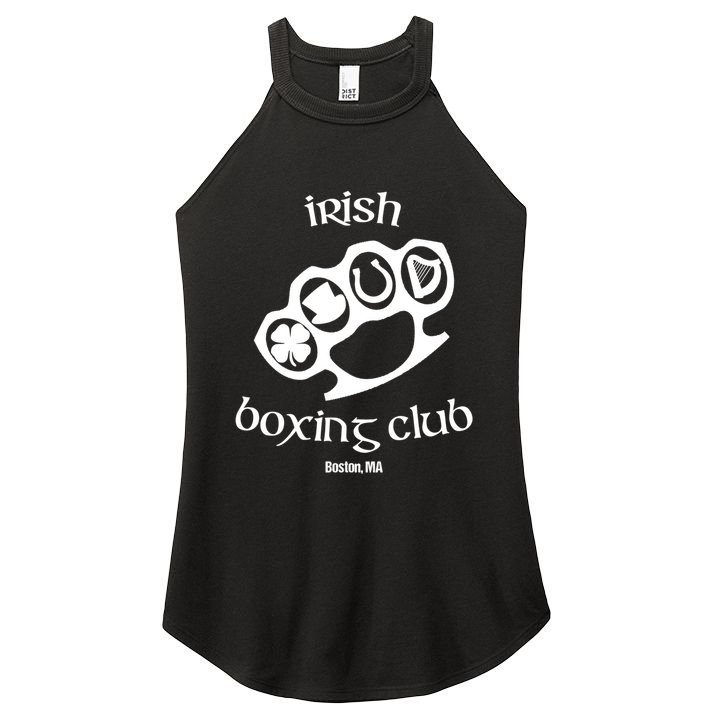 Great Irish Boxing Club Boston Fighting Pub St Patrick Gift Women's Perfect Tri Rocker Tank