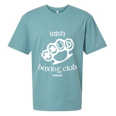 Great Irish Boxing Club Boston Fighting Pub St Patrick Gift Sueded Cloud Jersey T-Shirt