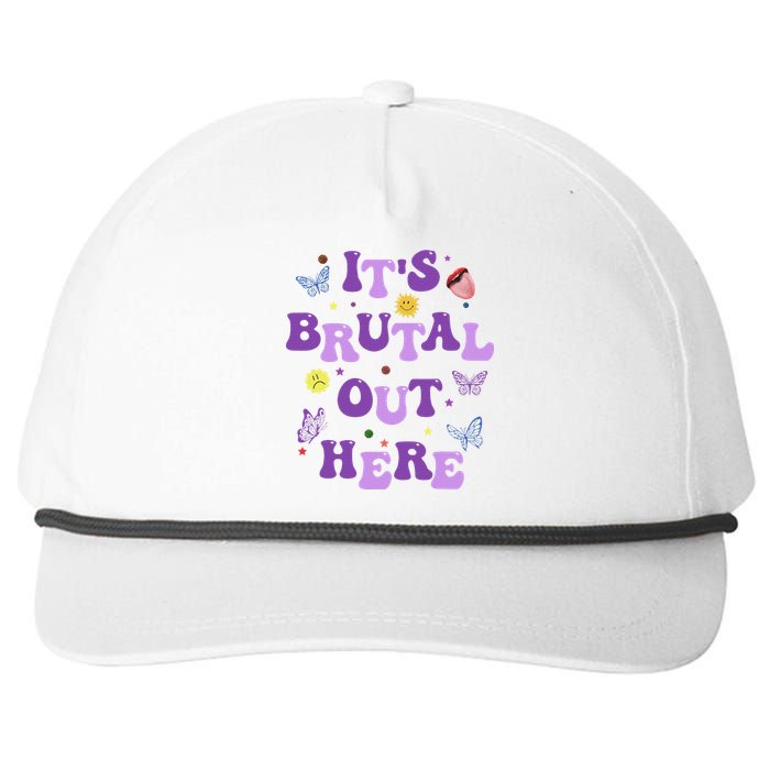 God ItS Brutal Out Here Music Lover Fun Snapback Five-Panel Rope Hat