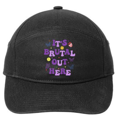 God ItS Brutal Out Here Music Lover Fun 7-Panel Snapback Hat