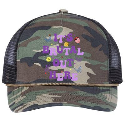 God ItS Brutal Out Here Music Lover Fun Retro Rope Trucker Hat Cap