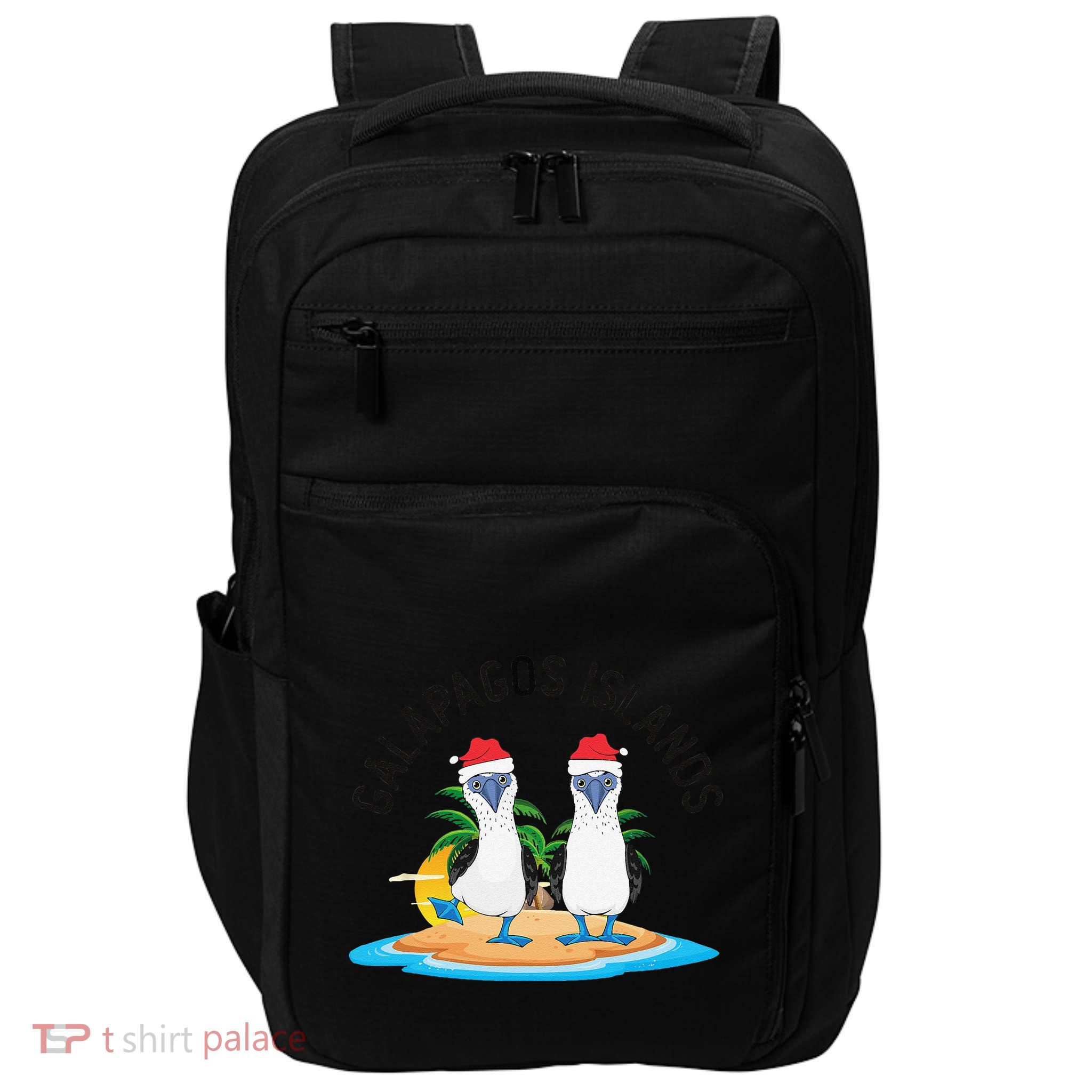 Galapagos Islands Blue Footed Booby Bird Christmas Impact Tech Backpack