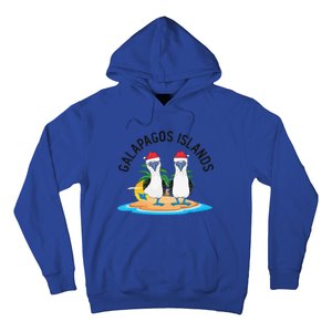 Galapagos Islands Blue Footed Booby Bird Christmas Hoodie