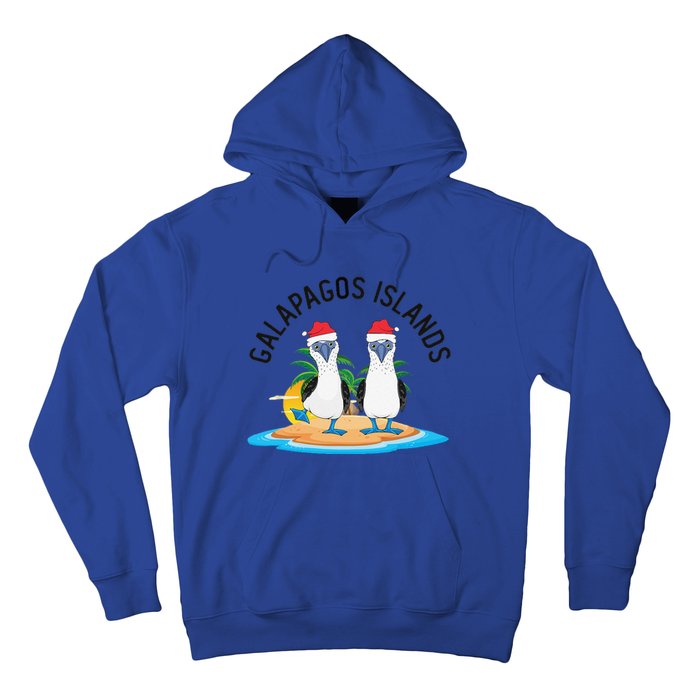 Galapagos Islands Blue Footed Booby Bird Christmas Hoodie