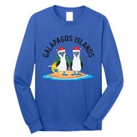 Galapagos Islands Blue Footed Booby Bird Christmas Long Sleeve Shirt