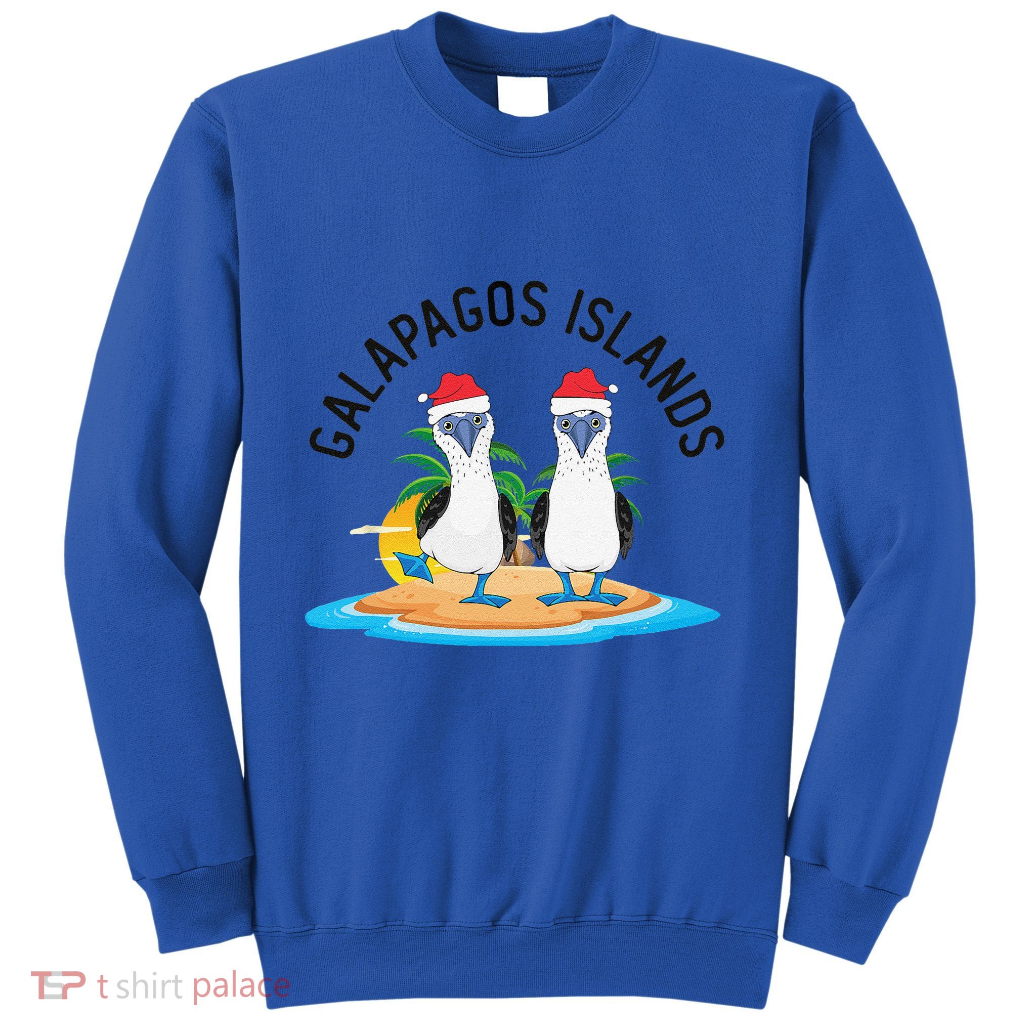 Galapagos Islands Blue Footed Booby Bird Christmas Sweatshirt